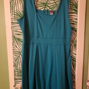 2x Aqua Skater Dress